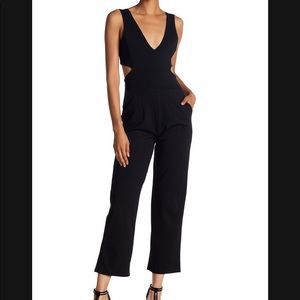 Velvet Torch Black Cut-out Jumpsuit